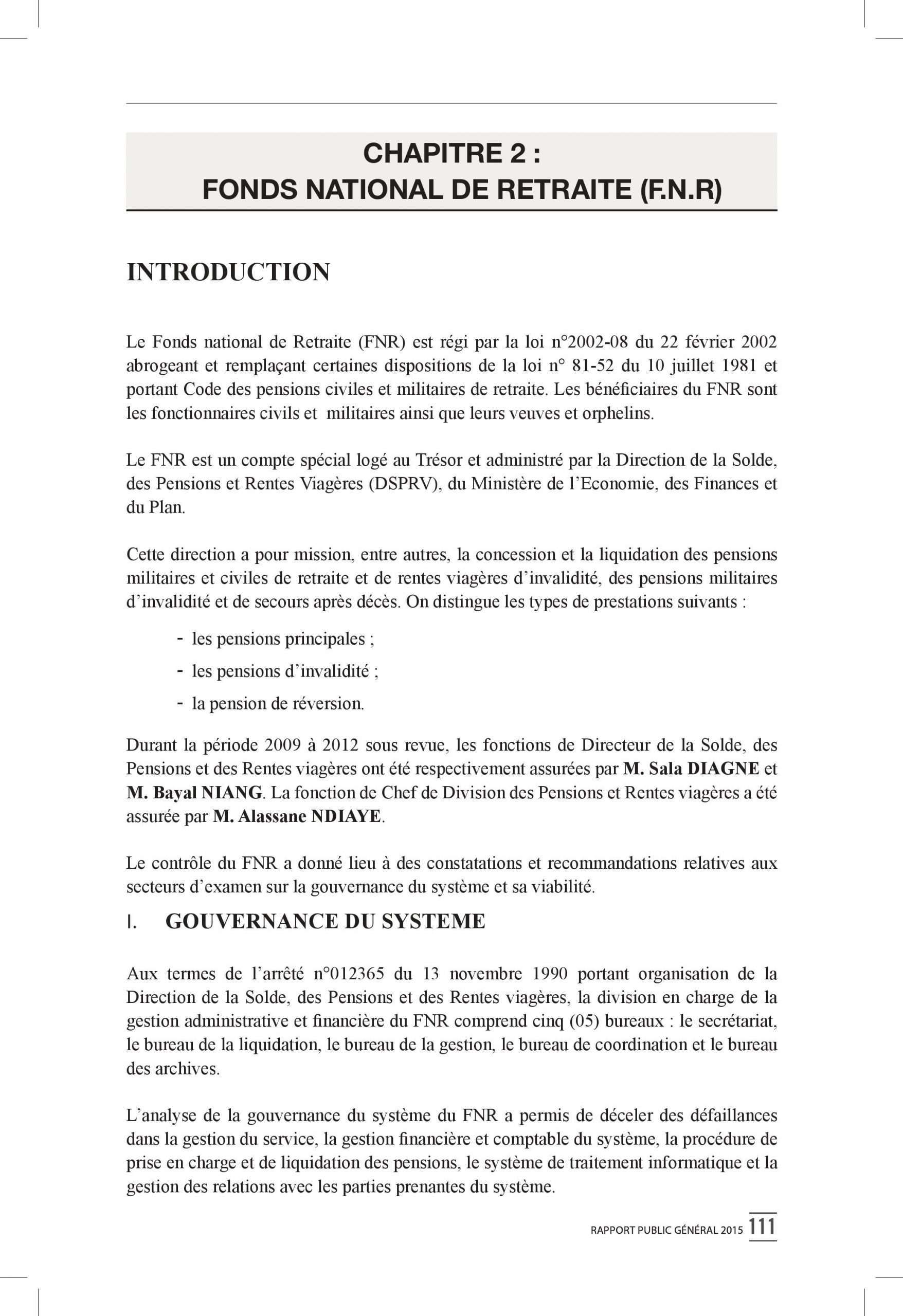 Intégralité du rapport 2015 de la Cour des comptes