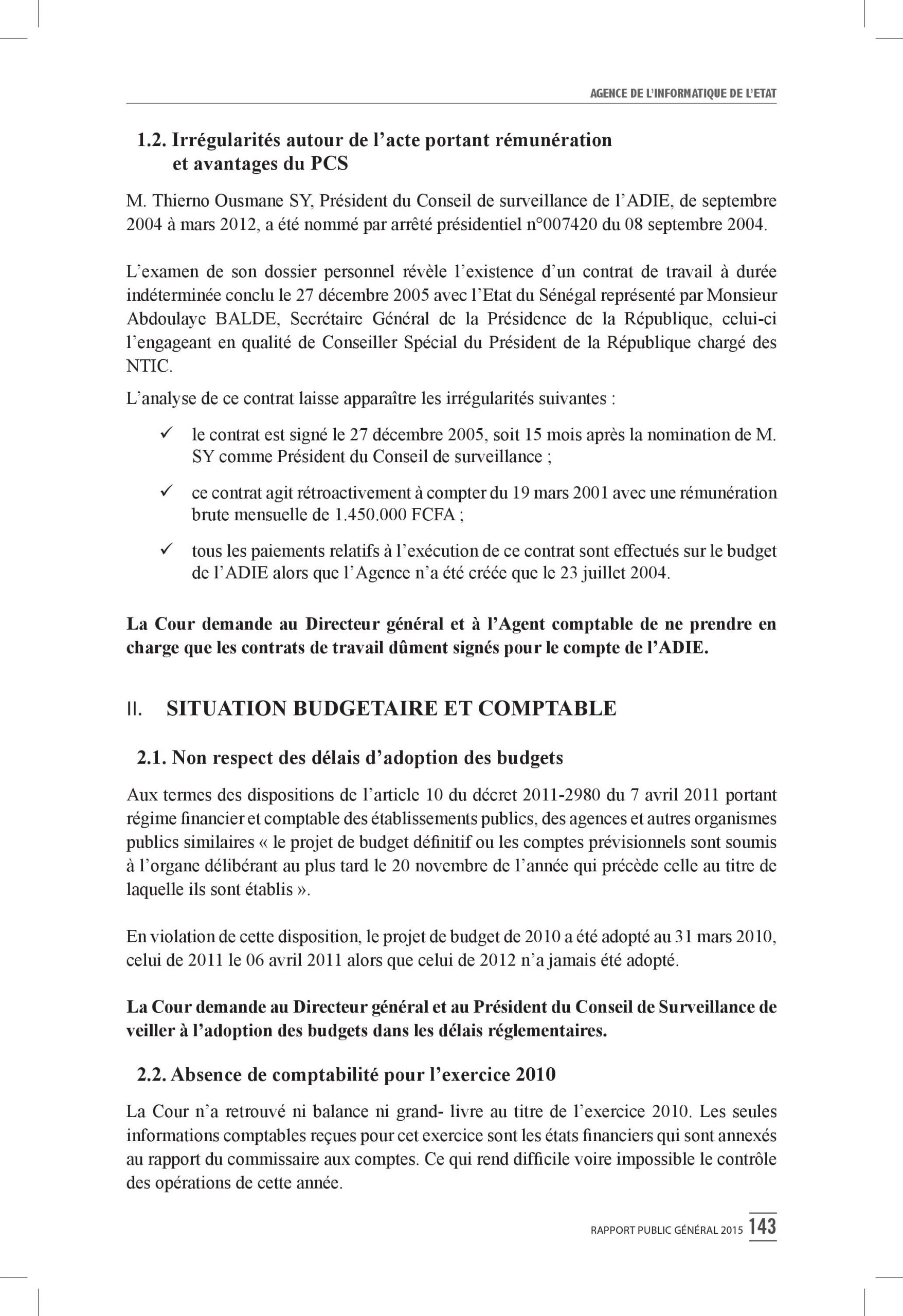 Intégralité du rapport 2015 de la Cour des comptes