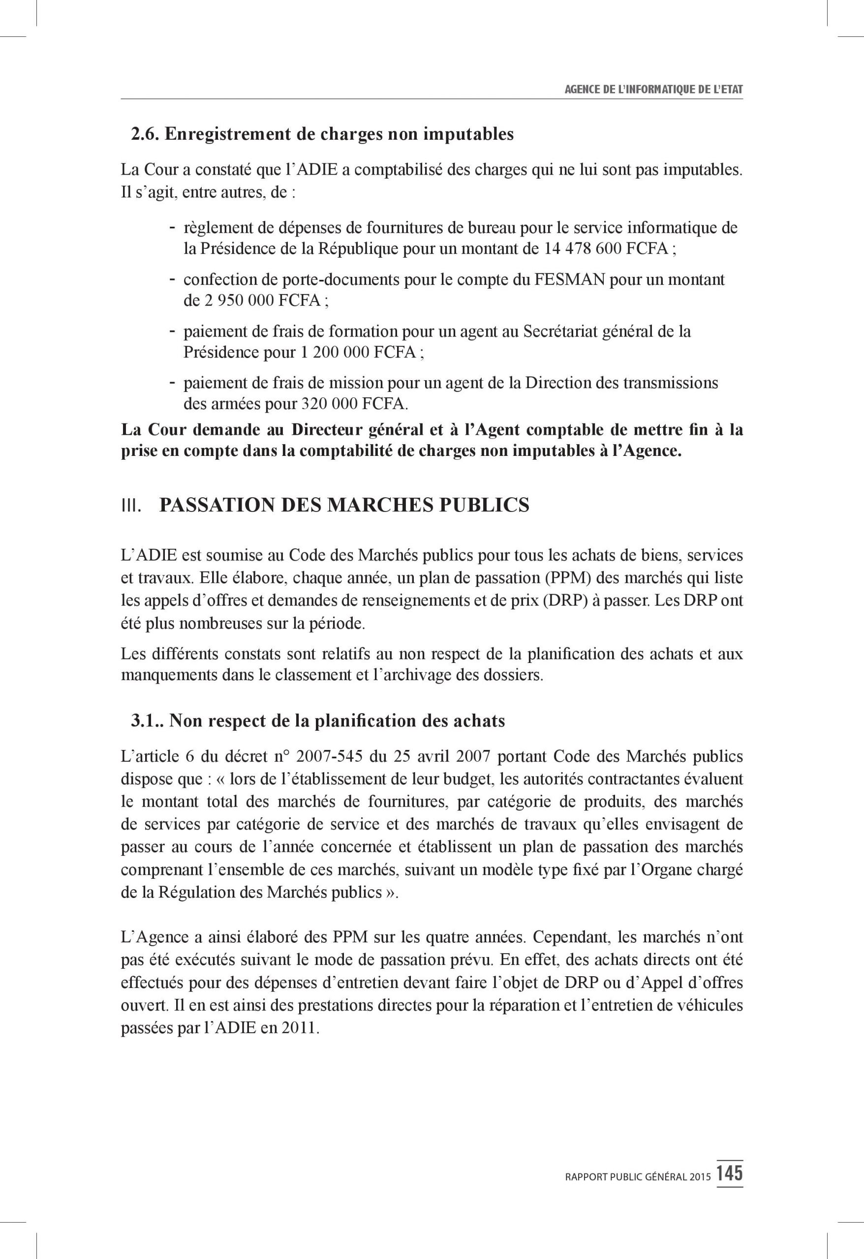 Intégralité du rapport 2015 de la Cour des comptes