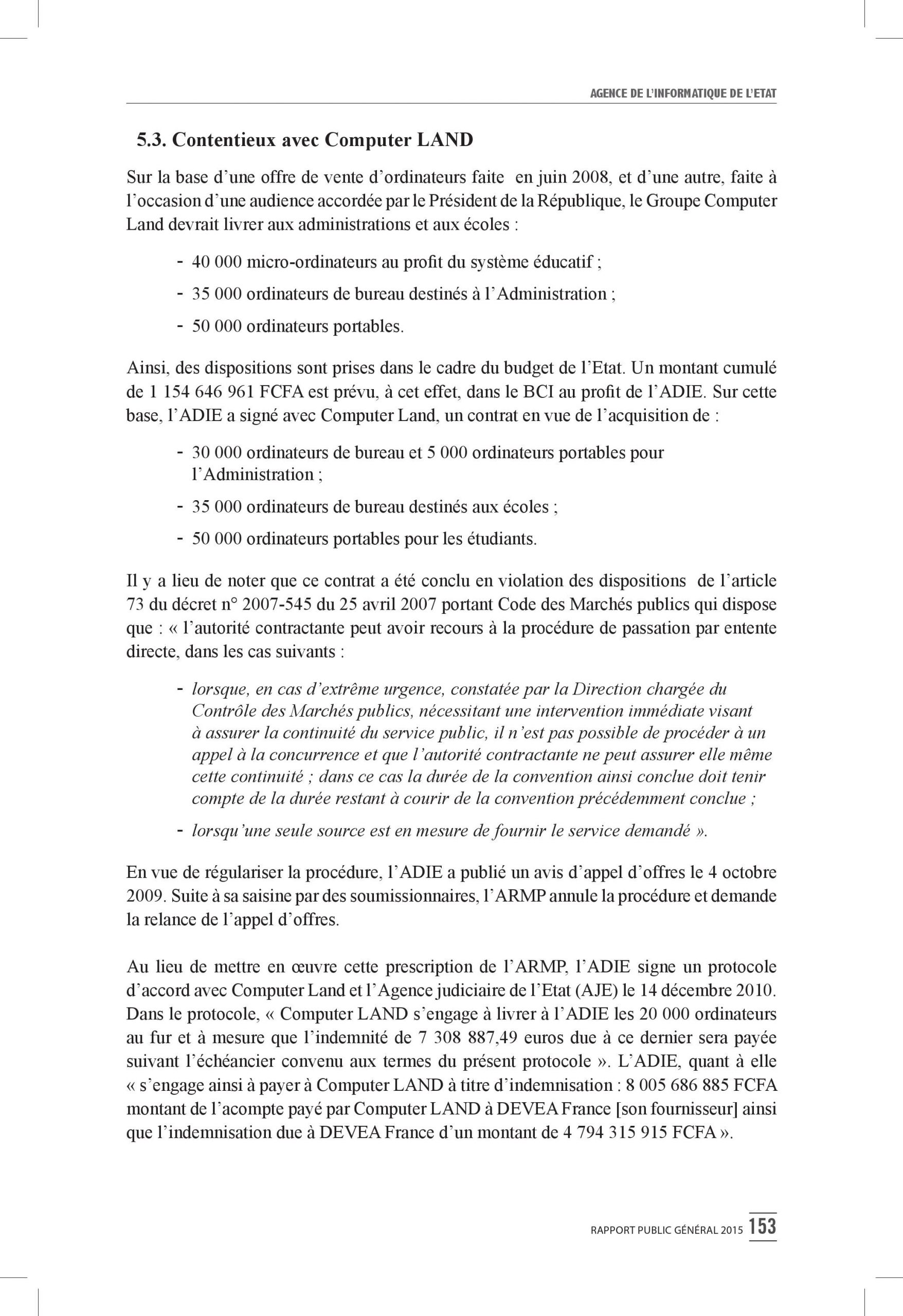 Intégralité du rapport 2015 de la Cour des comptes