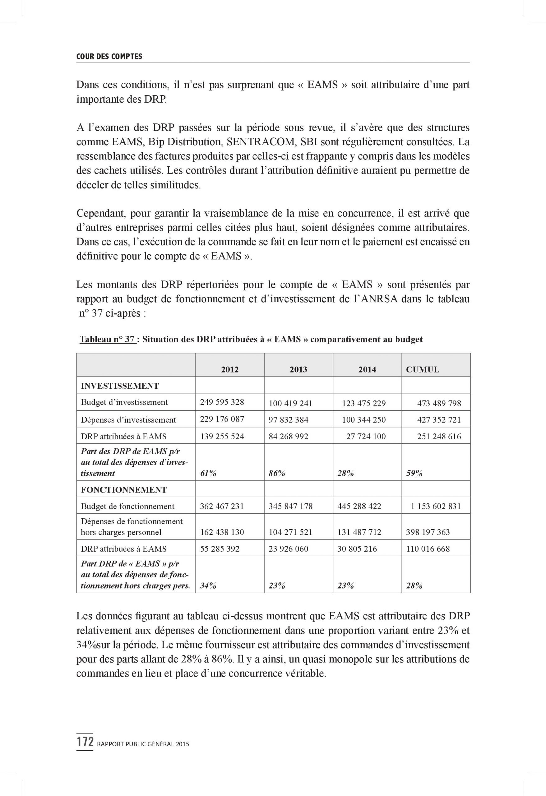 Intégralité du rapport 2015 de la Cour des comptes