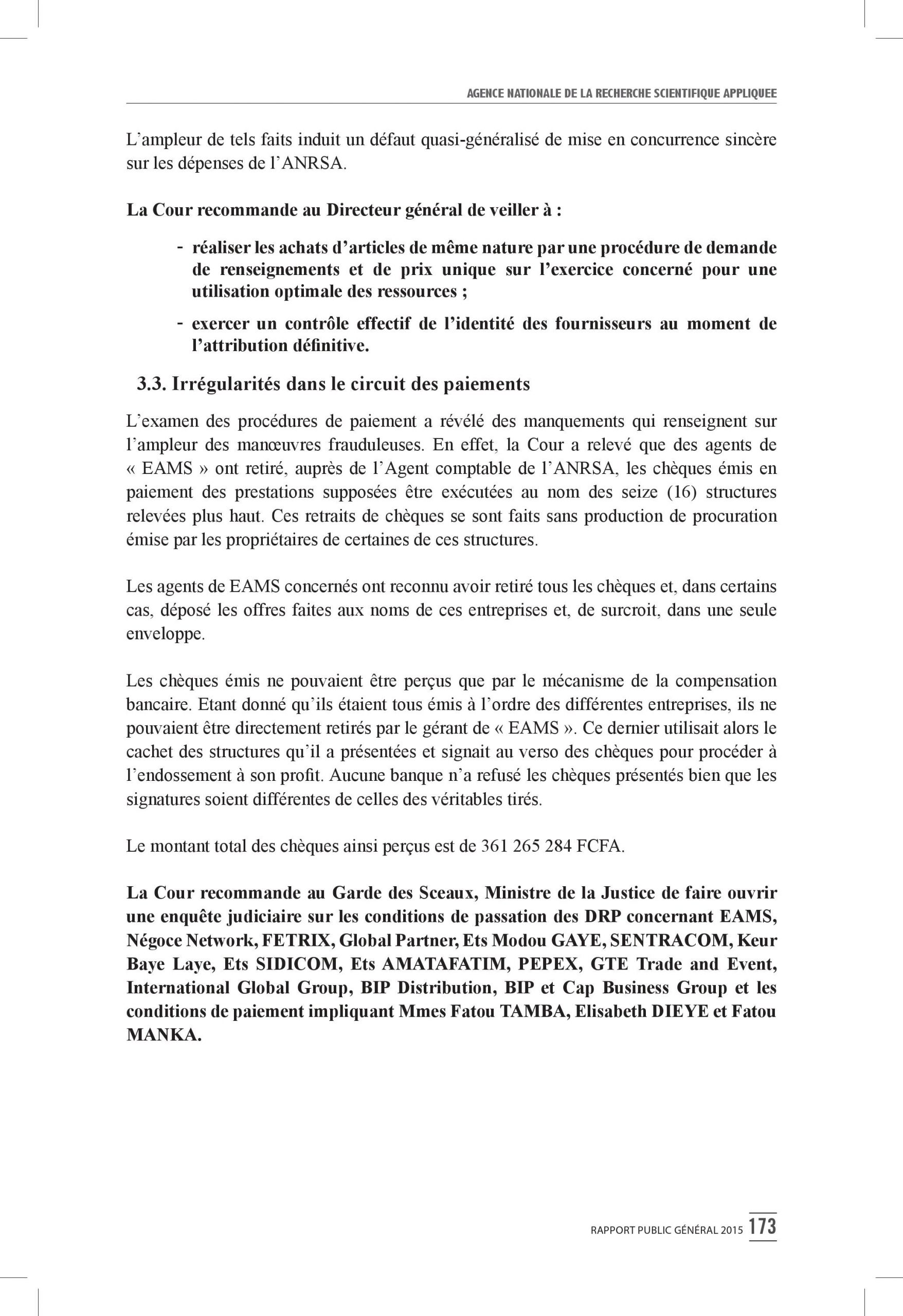 Intégralité du rapport 2015 de la Cour des comptes