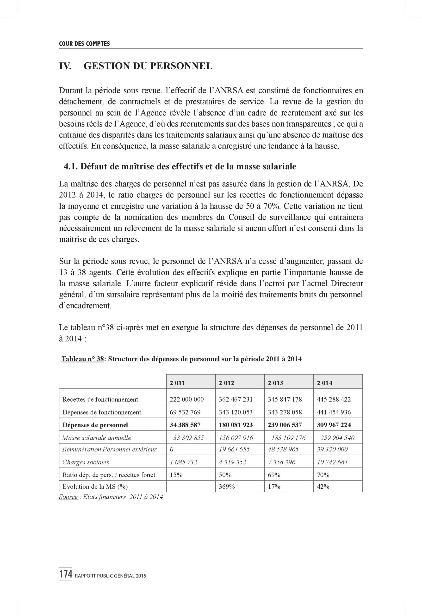 Intégralité du rapport 2015 de la Cour des comptes