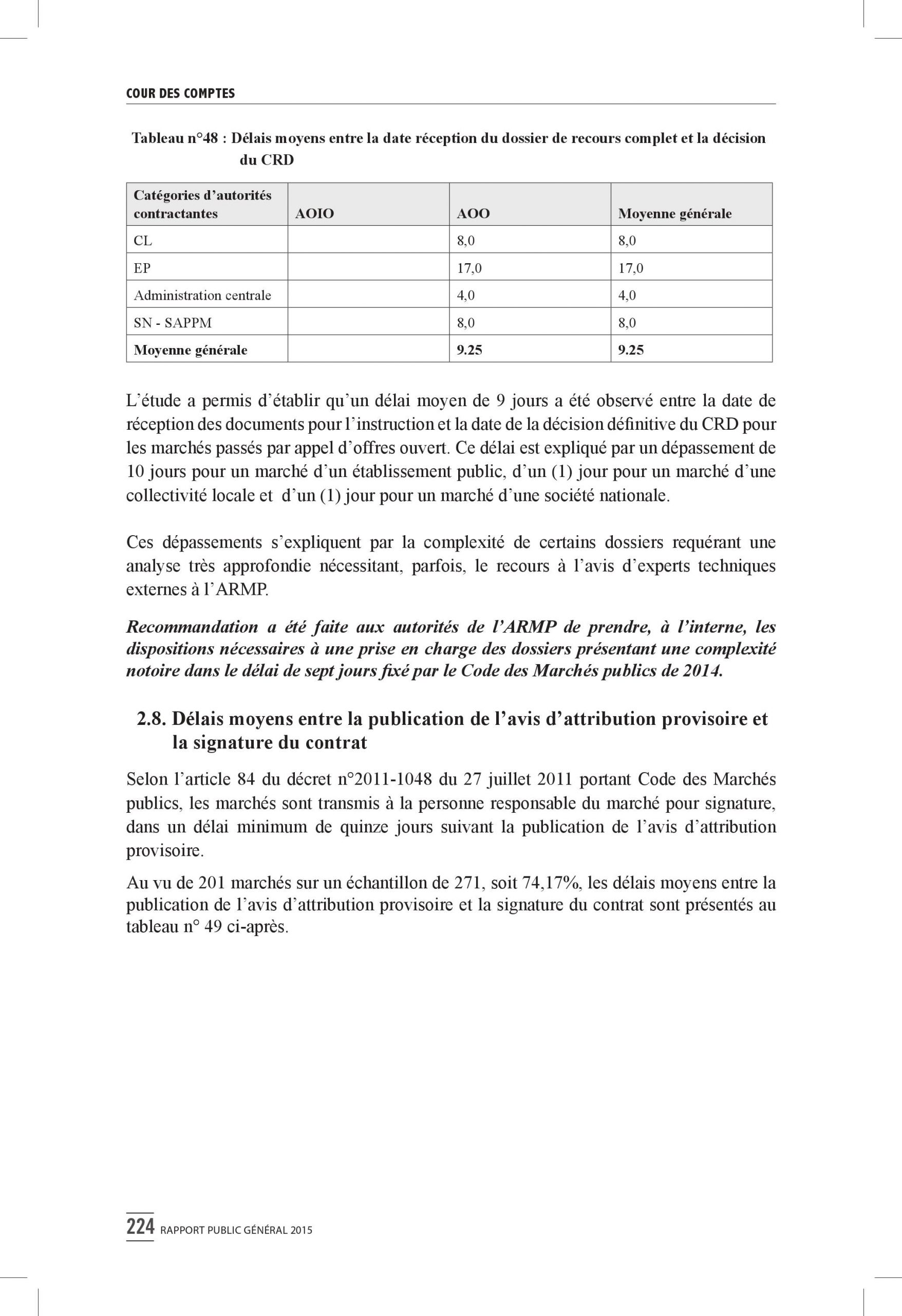 Intégralité du rapport 2015 de la Cour des comptes