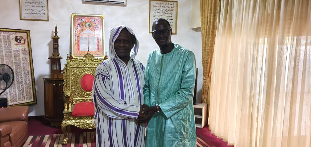 (Photos) Serigne Modou Kara reçoit le leader de Union sociale libérale Me Abdoulaye TINE