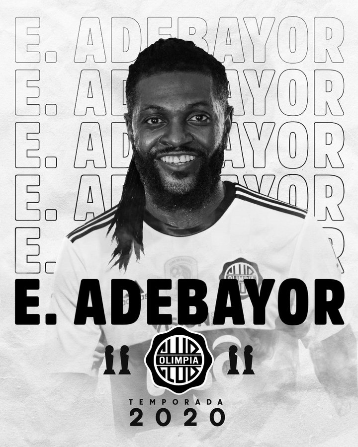 Mercato - Olimpia : Adebayor signe au Paraguay (Officiel)