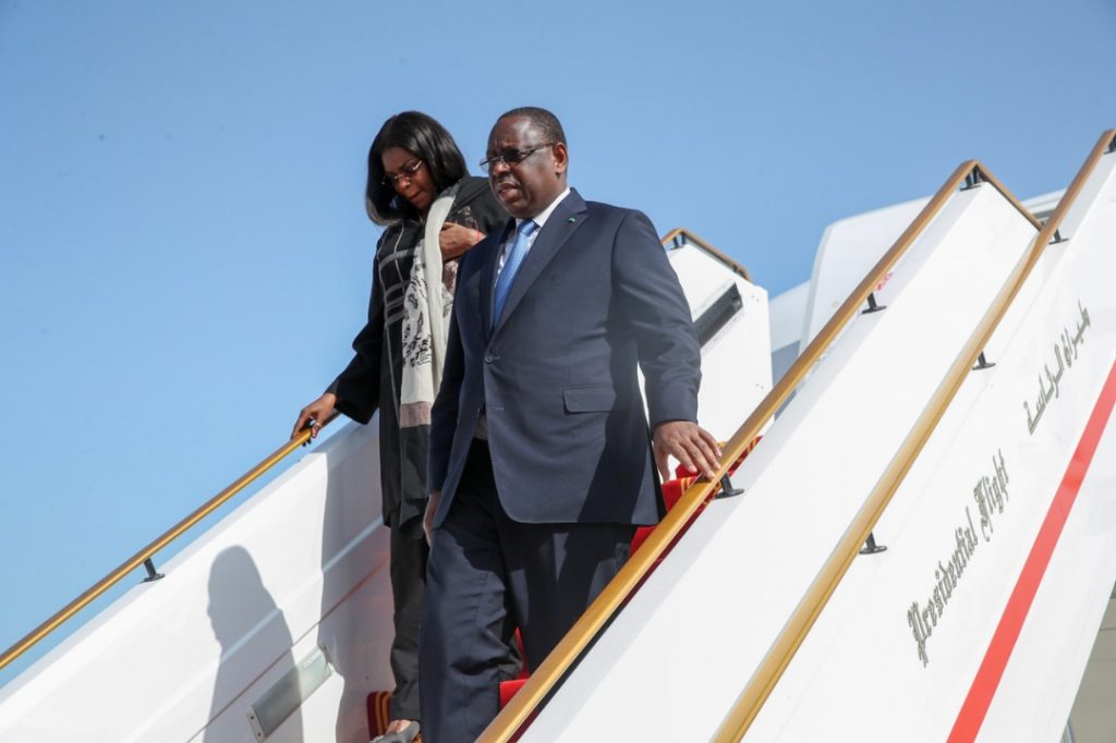 (Photos) Les belles images de l’arrivée du Président Macky Sall à Abou Dhabi