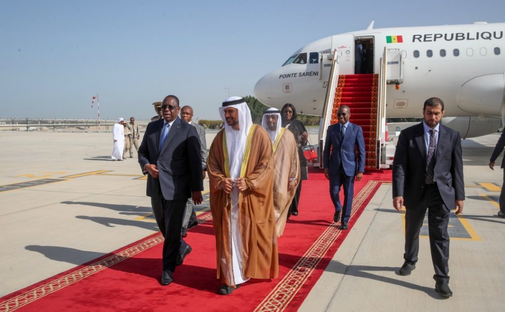 (Photos) Les belles images de l’arrivée du Président Macky Sall à Abou Dhabi