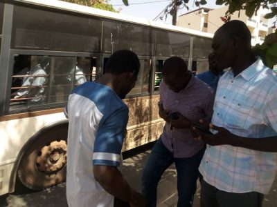 Libération de Guy Marius Sagna : No Lank et Y'en à marre devant la prison de liberté 6