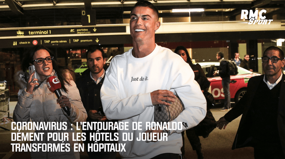 Portugal : l'entourage de Ronaldo dément pour les hôtels du Portugais