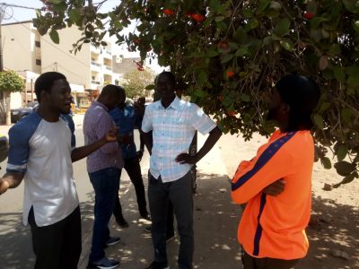 Libération de Guy Marius Sagna : No Lank et Y'en à marre devant la prison de liberté 6