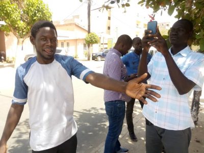 Libération de Guy Marius Sagna : No Lank et Y'en à marre devant la prison de liberté 6