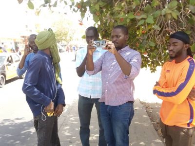 Libération de Guy Marius Sagna : No Lank et Y'en à marre devant la prison de liberté 6