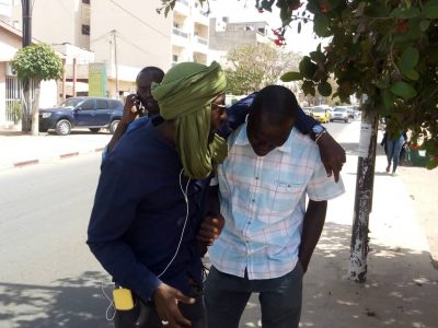 Libération de Guy Marius Sagna : No Lank et Y'en à marre devant la prison de liberté 6