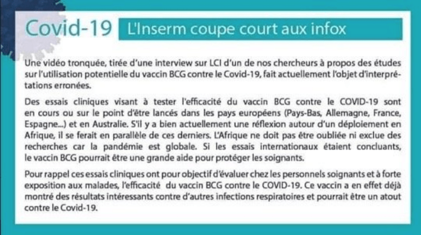 Vidéo polémique : l'Inserm de France réagit