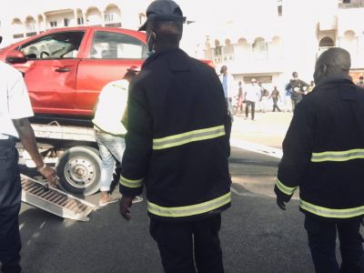 Une voiture se renverse sur la VDN 3 (photos)