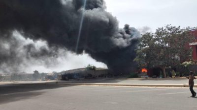 Incendie prés du cimetière Saint-Lazare : Un espace vert prend feu