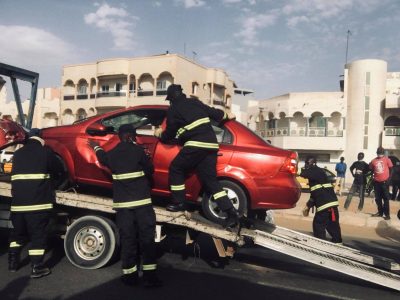 Une voiture se renverse sur la VDN 3 (photos)