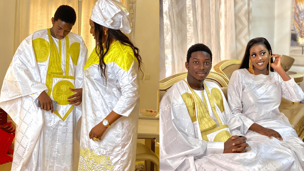 ( 07 PHOTOS ) Le sagnsé “super ndaanan” du fils d’Aly Ngouille Ndiaye avec sa mere