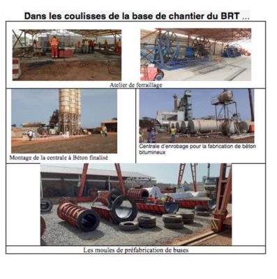 Travaux du BRT sur le section 1 : "Grande Mosquée de Guédiawaye, croisement Béthio Thioune" en état d'avancement