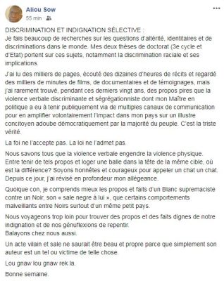 Attaque contre Macky: Aliou Sow annonce avoir révisé son allégeance à Wade