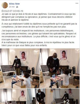 Pr Aliou Sow: "Nous devons célébrer l'école et admirer le diplôme"