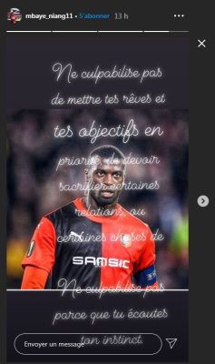 Mercato: Découvrez le message de Mbaye Niang