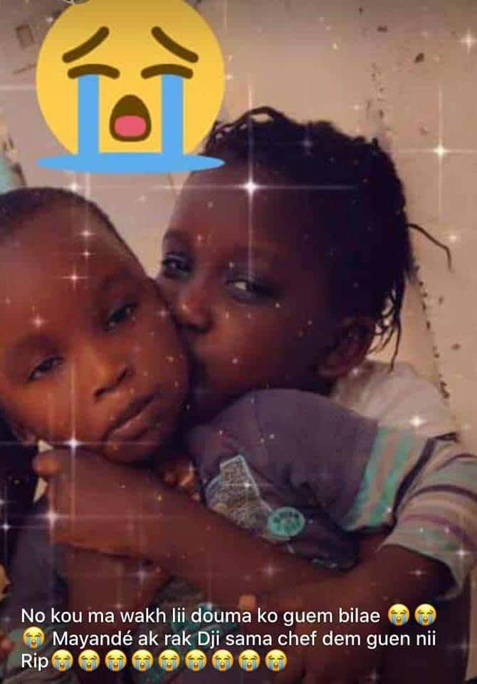 [Photos] – Oh Triste ! Voici les deux enfants tués par le camion dans l’effroyable accident au centre aéré de Yoff