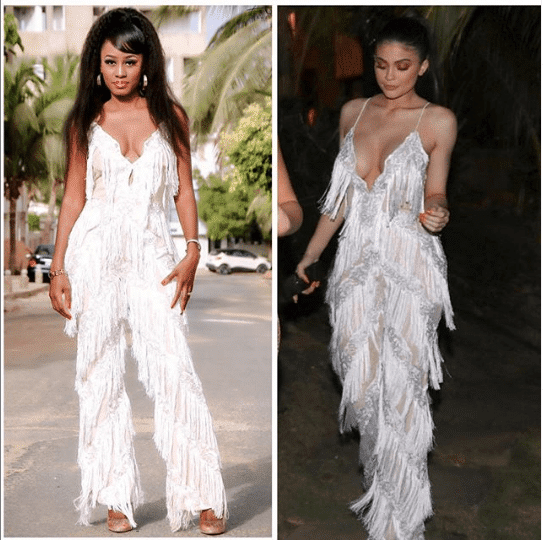 (Images) - Queen Biz VS Kylie Jenner : qui porte le mieux la combinaison à franges ?