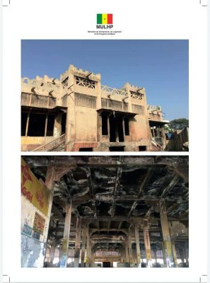 Sandaga : photos du bâtiment à réhabiliter et précisions sur le dispositif sécuritaire