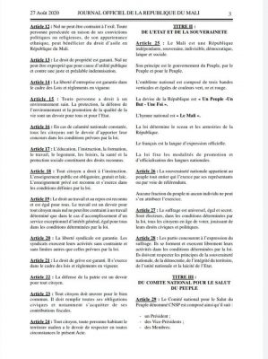 Mali: Le CNSP désigne le Colonel Assimi Goïta comme Chef de l'Etat