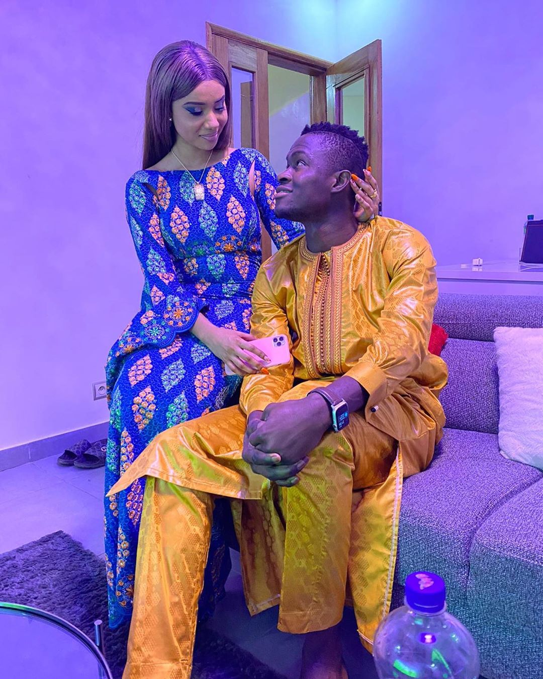 10 photos - Tabaski: Racky Aidara très heureuse avec son marie