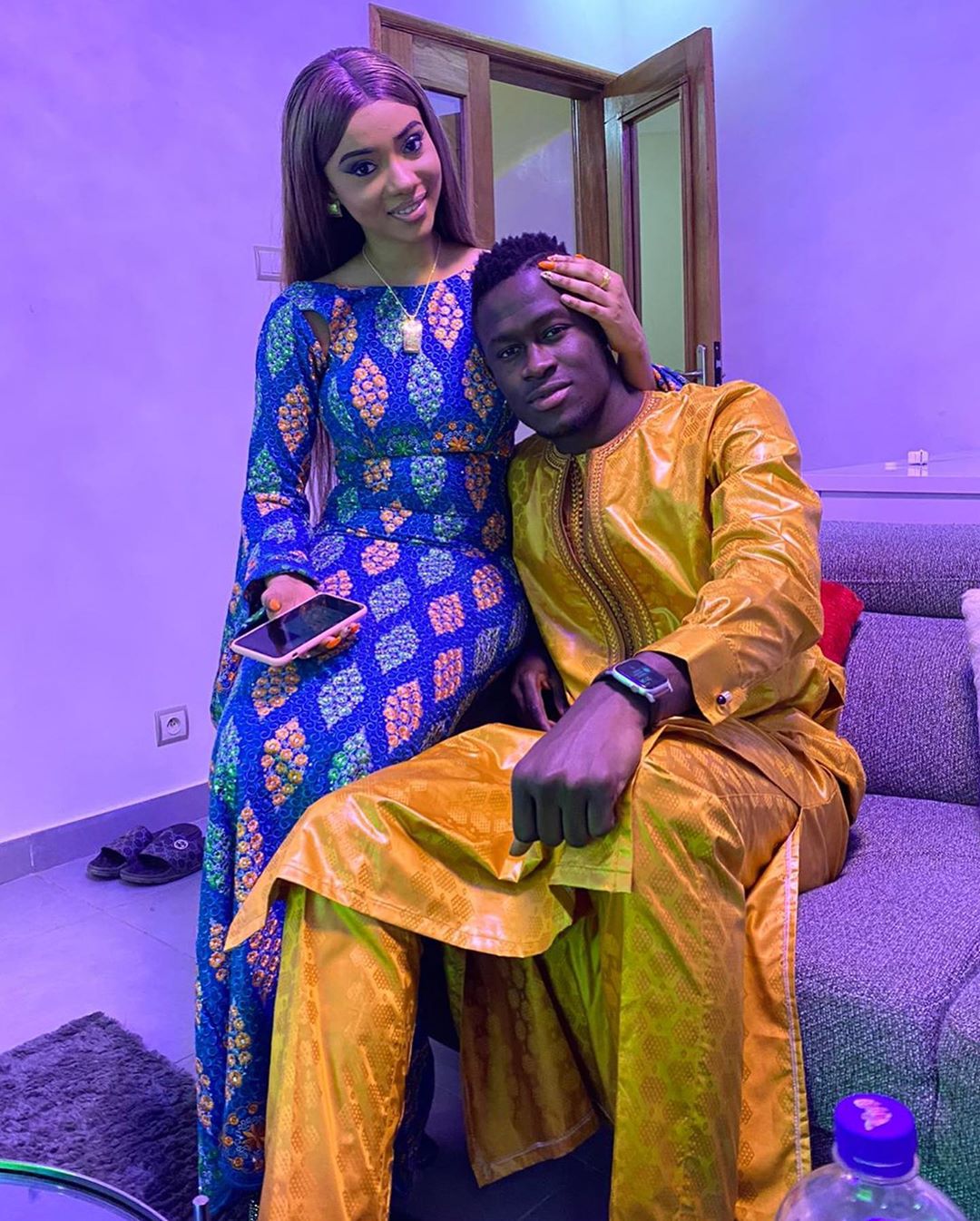 10 photos - Tabaski: Racky Aidara très heureuse avec son marie