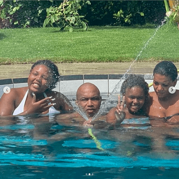 Photos : El Hadji Diouf en papa poule avec ses enfants