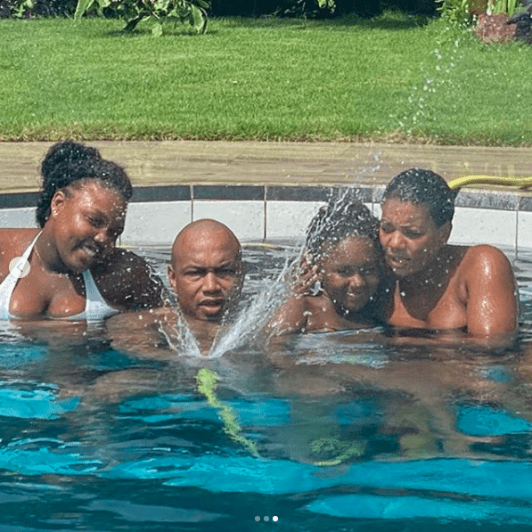 Photos : El Hadji Diouf en papa poule avec ses enfants