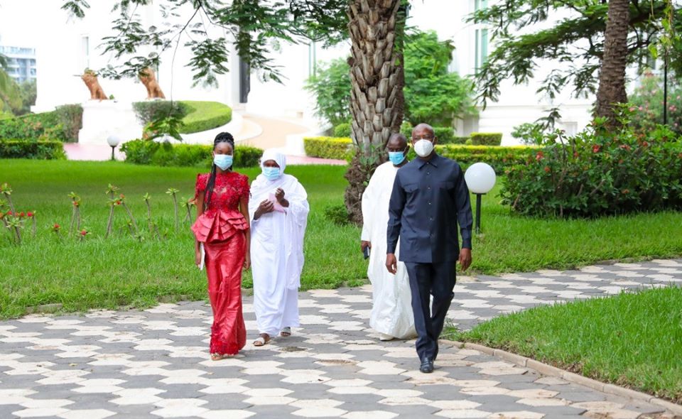 Photos – Palais: Les images de la visite de Diary SOW, la meilleure élève du Sénégal