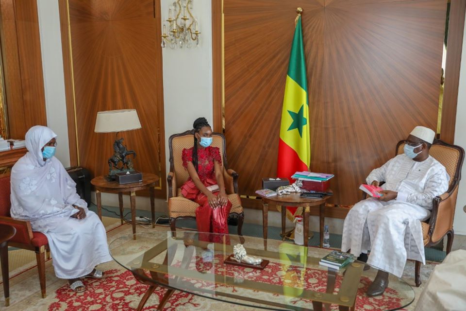 Photos – Palais: Les images de la visite de Diary SOW, la meilleure élève du Sénégal