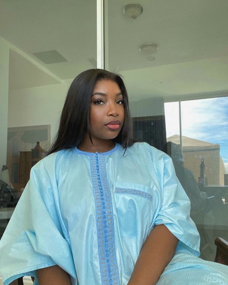 Tabaski : Admirez le «Sagnsé » très classe de Venus, la fille de Youssou Ndour