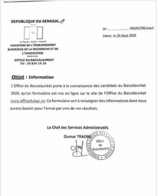 Bac 2020: La proclamation des résultats se fera par SMS