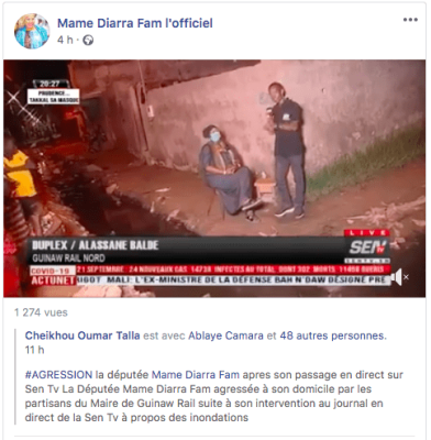 Audio - Agression de Mame Diarra Fam: Le maire de Guinaw Rail indexé