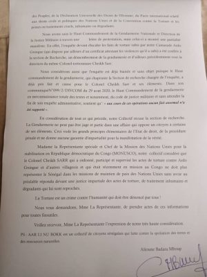 Tortures sur leur camarade Ardo Gningue: La plateforme Aar Li nu Bokk a saisi les Nations Unies (Communiqué)