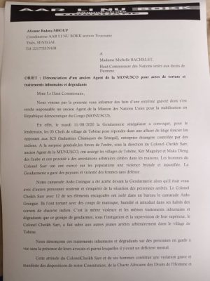 Tortures sur leur camarade Ardo Gningue: La plateforme Aar Li nu Bokk a saisi les Nations Unies (Communiqué)