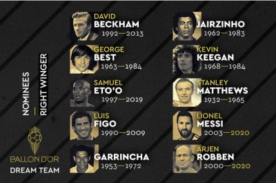 Ballon d'Or Dream Team: Eto'o et Weah, seuls attaquants africains nominés