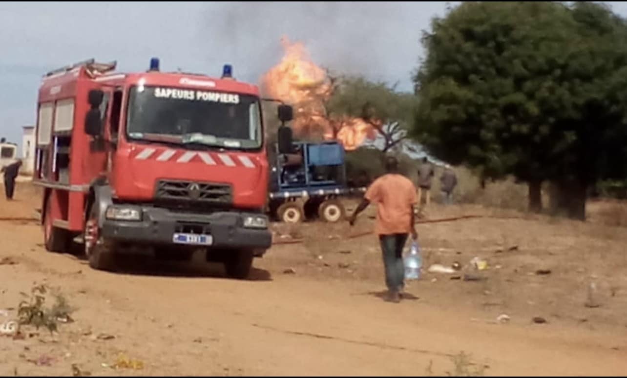 Urgent-Thiès : Un puits de gaz de Gadiaga prend feu