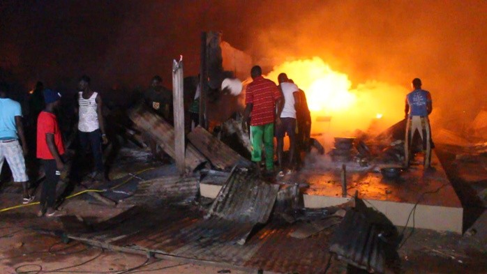 Incendie au marché Sante Yalla de Lat Dior : 15 cantines réduites en cendres !