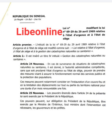 Projet de loi relatif à l'État d'urgence : Les députés convoqués en plénière, lundi