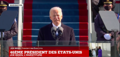 Investi 46e président des Etats-Unis, Joe Biden appelle les américains à l'unité