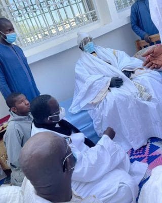 Photos - Rappel à Dieu de Serigne Modou Mokhtar Mbacké: Une délégation du PR menée par le DG de l'ONAS à Darou Marnane