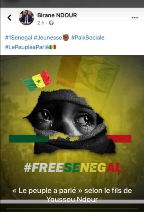 Manifestations au Sénégal : La réaction de Birane Ndour, fils de Youssou Ndour et DG du GFM