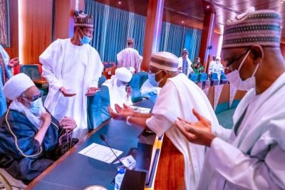 Nigéria : Le Khalif Cheikh Mahi Niass reçu par le président, Muhammadu Buhari (photos)